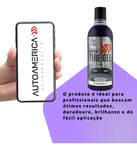 AUTO AMERICA EXTREME TIRE GEL PNEUS 500ML