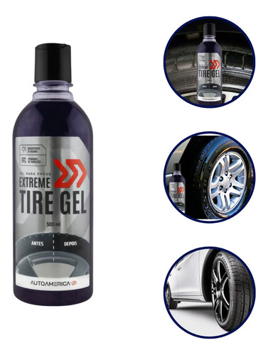 AUTO AMERICA EXTREME TIRE GEL PNEUS 500ML